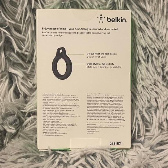 Apple AirTag Secure Holder with strap - Picture 3 of 5